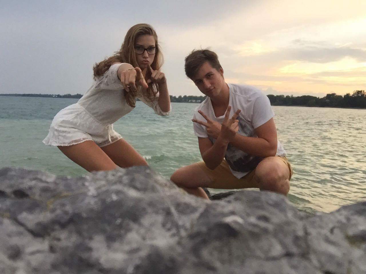 Ben and Madison at Wellington beach